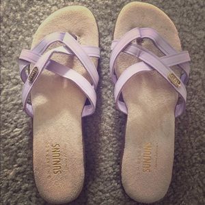 Lilac strappy sandals
